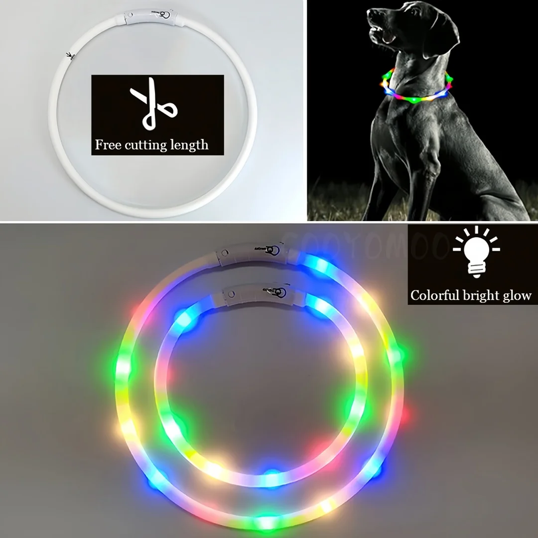 Dog Muzzle Silicone - New Led Luminous Dog Collar 4