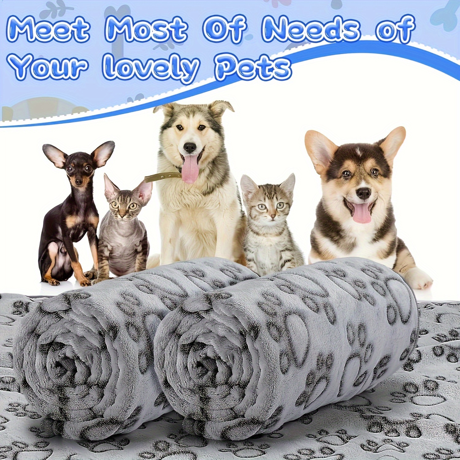 Soft Fluffy Pet Blanket Cute C - đánh giá và giá Pet Supplies For Dogs
