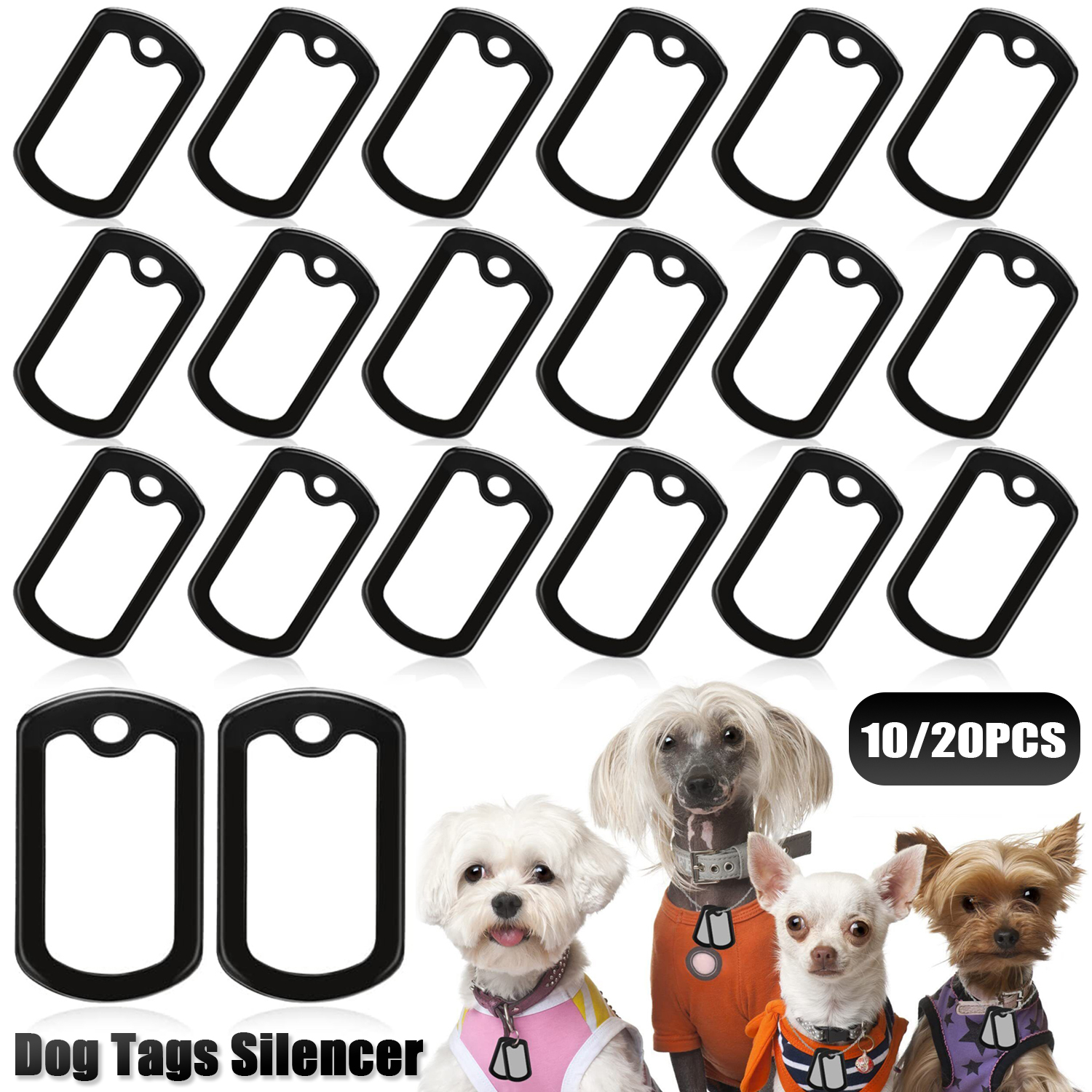 10-20Pcs Dog Tag Silicone Sile - đánh giá và giá Dog Muzzle Silicone