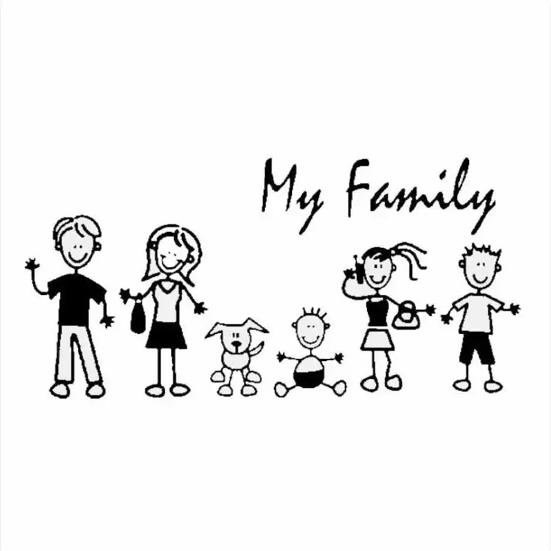Car Sticker Family Stick Figur - đánh giá và giá Pet Supplies For Dogs