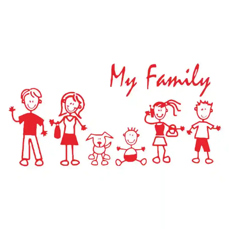 Car Sticker Family Stick Figur - đánh giá và giá Pet Supplies For Dogs